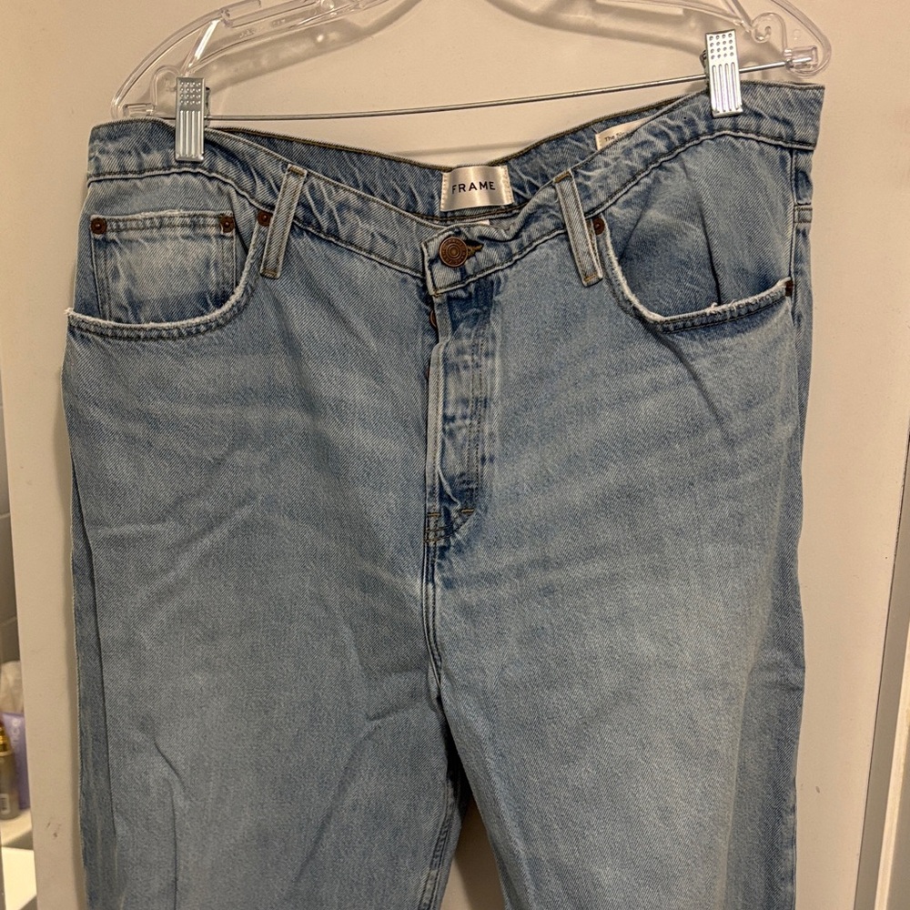 Frame Denim Light Blue Slouchy Jeans